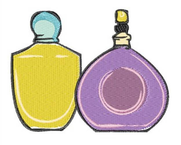 Picture of Perfume Bottles Machine Embroidery Design