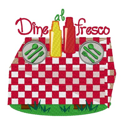 Dine Fresco Machine Embroidery Design
