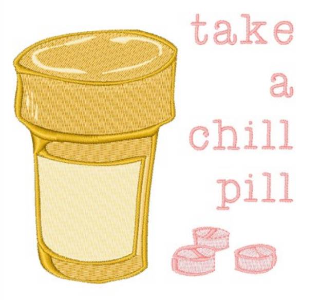 Picture of Chill Pill Machine Embroidery Design
