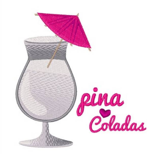 Picture of Pina Coladas Machine Embroidery Design