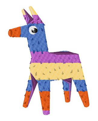 Pinata Donkey Machine Embroidery Design