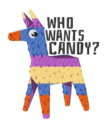 Who Wants Candy Machine Embroidery Design