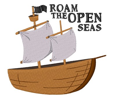Open Seas Machine Embroidery Design