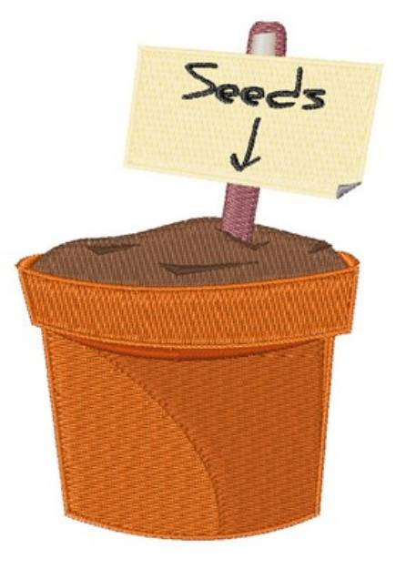 Picture of Seeds Pot Machine Embroidery Design