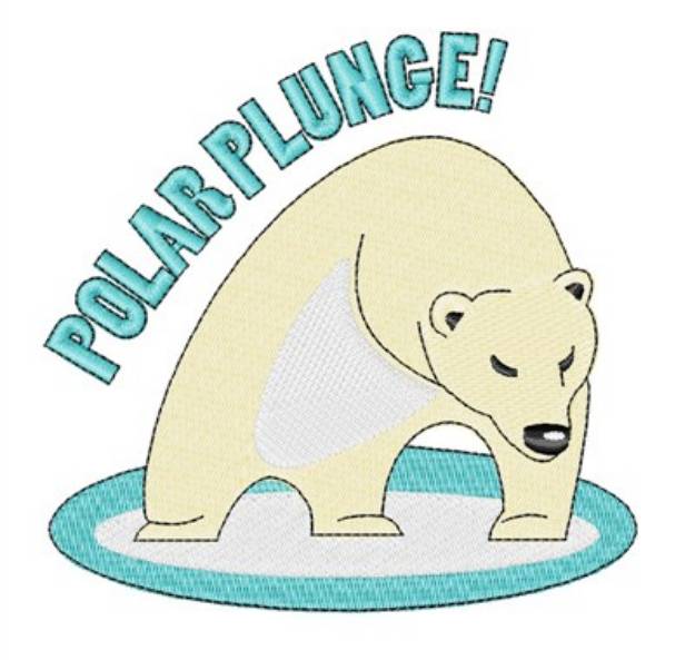 Picture of Polar Plunge Machine Embroidery Design
