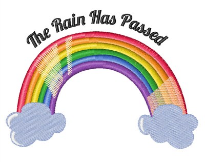 Rain Passed Machine Embroidery Design