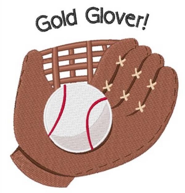 Picture of Gold Glover Machine Embroidery Design