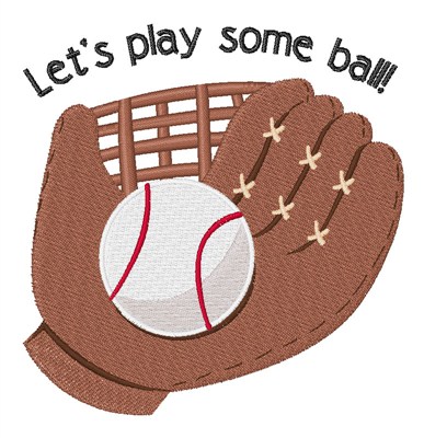 Play Some Ball Machine Embroidery Design