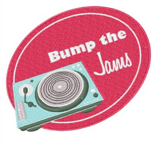 Picture of Bump the Jams Machine Embroidery Design
