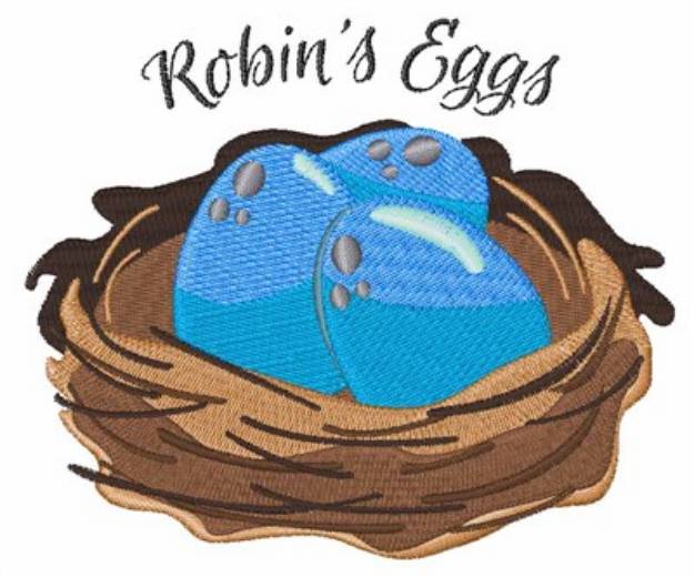 Picture of Robins Eggs Machine Embroidery Design
