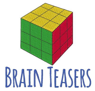 Brain Teasers Machine Embroidery Design