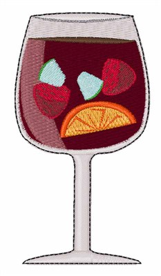 Sangria Wine Machine Embroidery Design