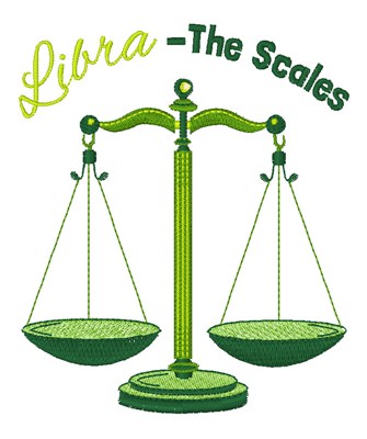 Libra-The Scales Machine Embroidery Design