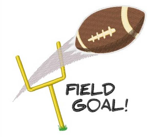 Picture of Field Goal Machine Embroidery Design