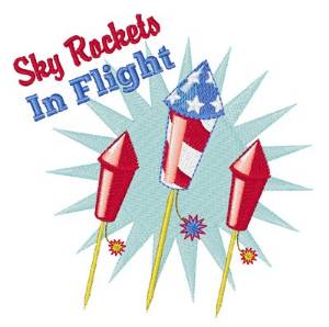 Picture of Sky Rockets Machine Embroidery Design