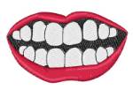 Picture of Person Mouth Machine Embroidery Design