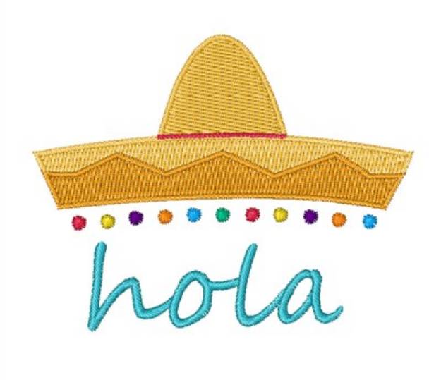 Picture of Hola Hat Machine Embroidery Design