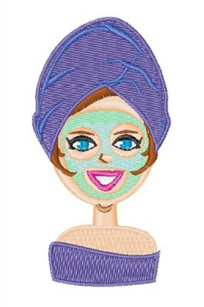 Picture of Beauty Mask Machine Embroidery Design