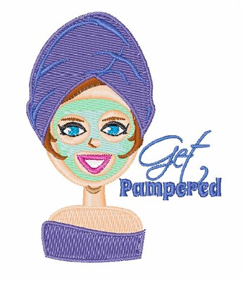 Get Pampered Machine Embroidery Design
