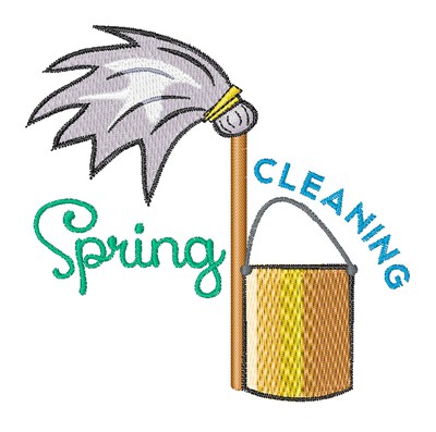 Spring Cleaning Machine Embroidery Design