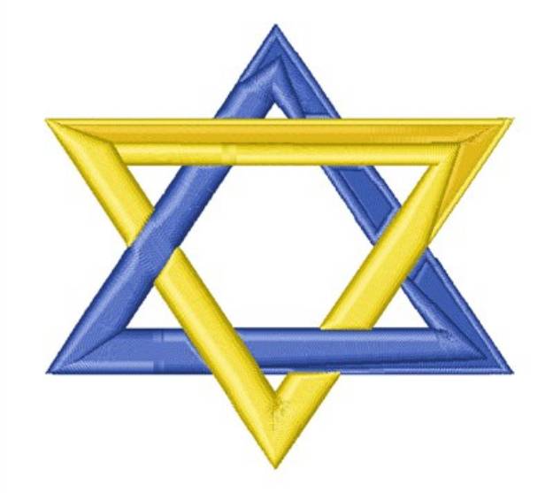 Picture of Star of David Machine Embroidery Design
