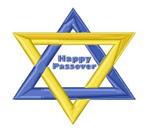 Picture of Happy Passover Machine Embroidery Design