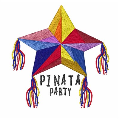 Pinata Party Machine Embroidery Design