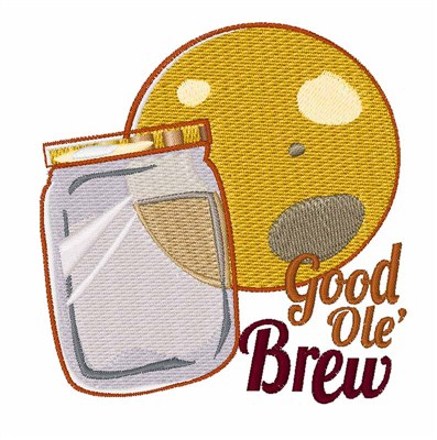Good Ole Brew Machine Embroidery Design