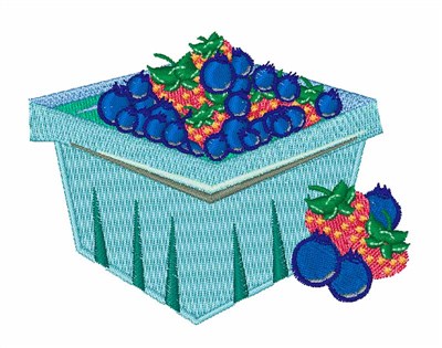 Berry Carton Machine Embroidery Design