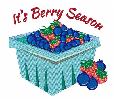 Its Berry Season Machine Embroidery Design