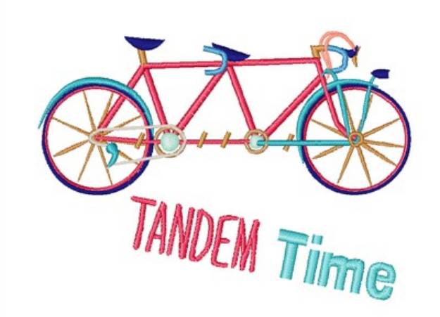 Picture of Tandem Time Machine Embroidery Design