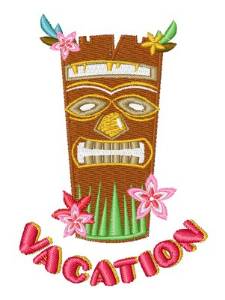 Picture of Vacation Tiki Lounge Machine Embroidery Design