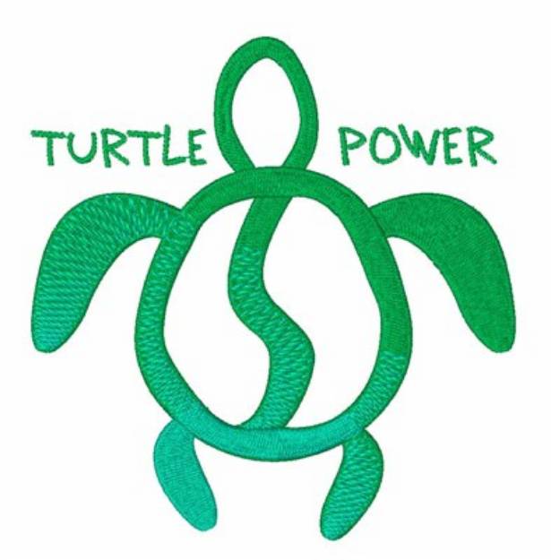 Picture of Turtle Power Machine Embroidery Design