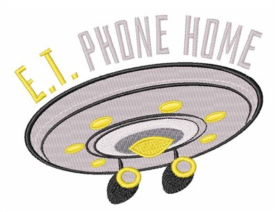 ET Phone Home Machine Embroidery Design