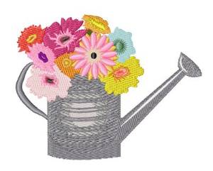 Picture of Watering Can Machine Embroidery Design