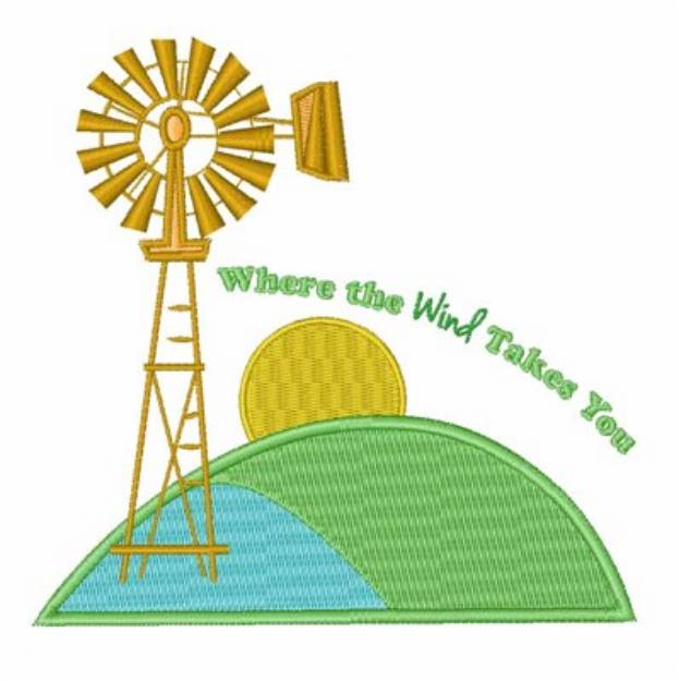 Picture of Wind Takes You Machine Embroidery Design