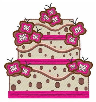 Cake Dessert Machine Embroidery Design