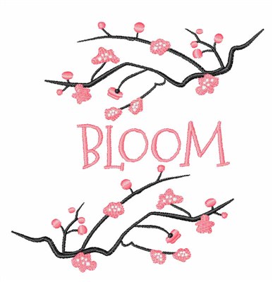 Cherry Bloom Machine Embroidery Design