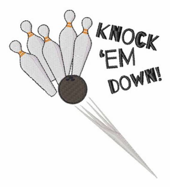 Picture of Knock em Down Machine Embroidery Design