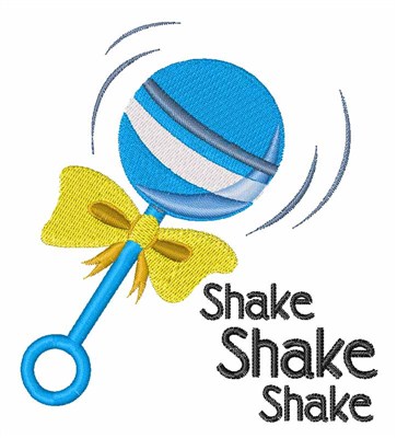 Shake Rattle Machine Embroidery Design