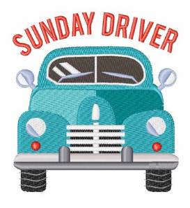 Picture of Sunday Driver Machine Embroidery Design