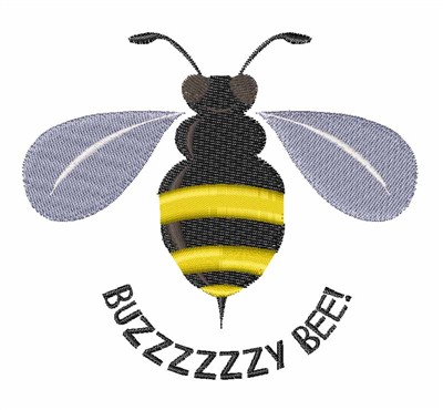 Buzzzzzy Bee Machine Embroidery Design
