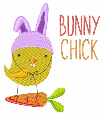 Bunny Chick Machine Embroidery Design