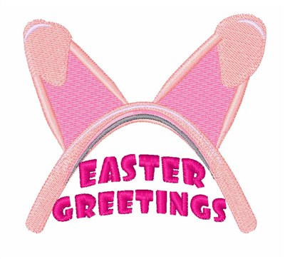 Easter Greetings Machine Embroidery Design