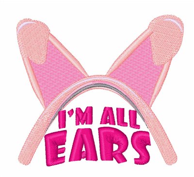 All Ears Machine Embroidery Design