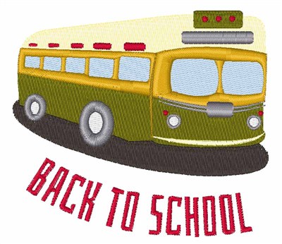 Back to School Machine Embroidery Design