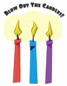 Picture of Blow Out the Candles Machine Embroidery Design