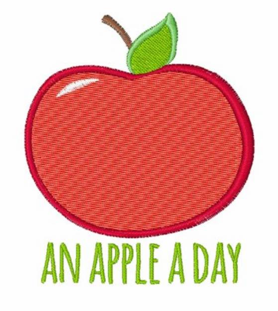 Picture of An Apple a Day Machine Embroidery Design
