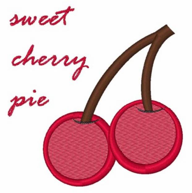 Picture of Sweet Cherry Pie Machine Embroidery Design