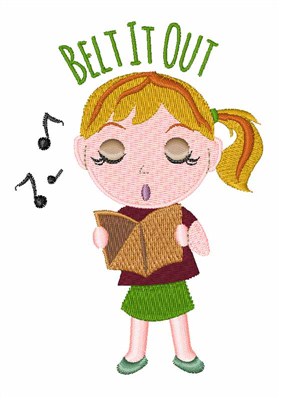 Belt It Out Machine Embroidery Design